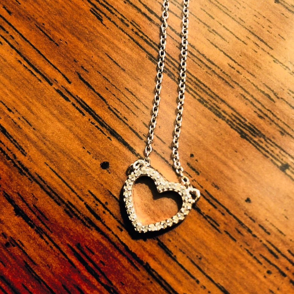 Heart necklace.